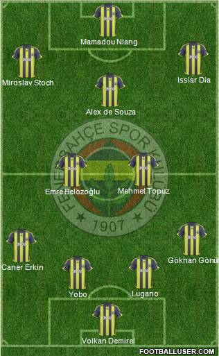 Fenerbahçe SK Formation 2010