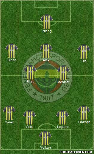 Fenerbahçe SK Formation 2010