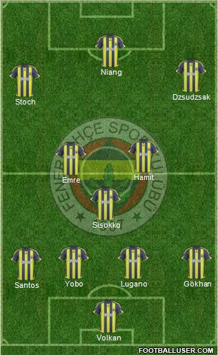 Fenerbahçe SK Formation 2010