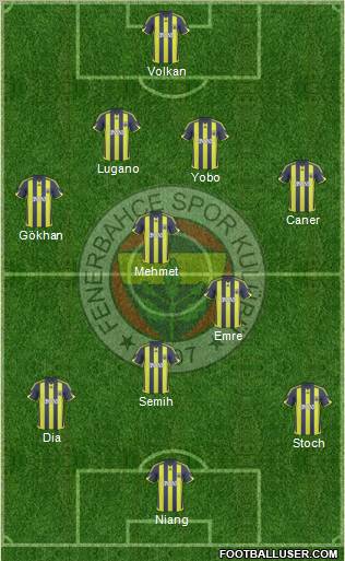 Fenerbahçe SK Formation 2010