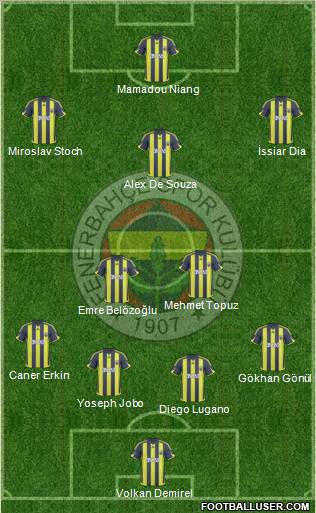 Fenerbahçe SK Formation 2010