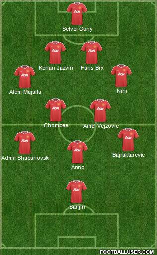 Manchester United Formation 2010