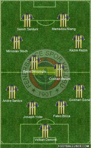 Fenerbahçe SK Formation 2010