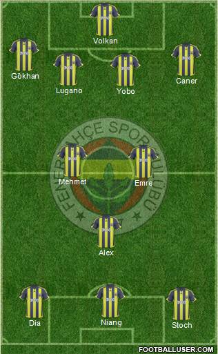 Fenerbahçe SK Formation 2010