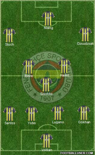 Fenerbahçe SK Formation 2010