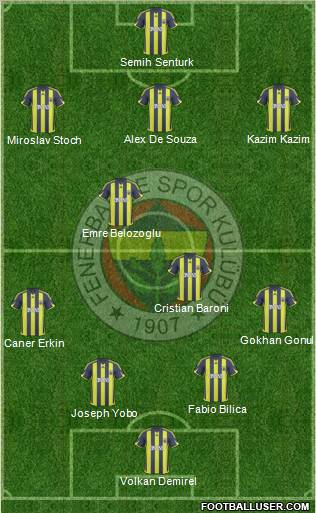 Fenerbahçe SK Formation 2010