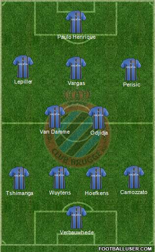 Club Brugge KV Formation 2010