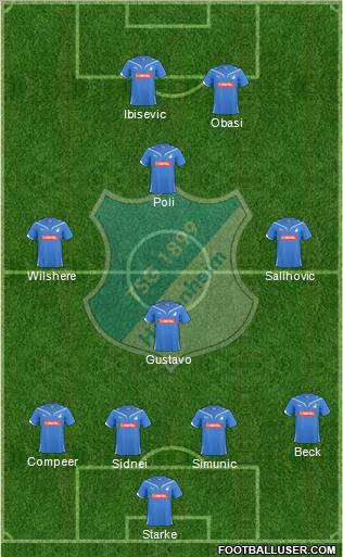 TSG 1899 Hoffenheim Formation 2010