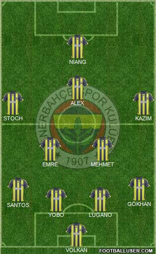 Fenerbahçe SK Formation 2010