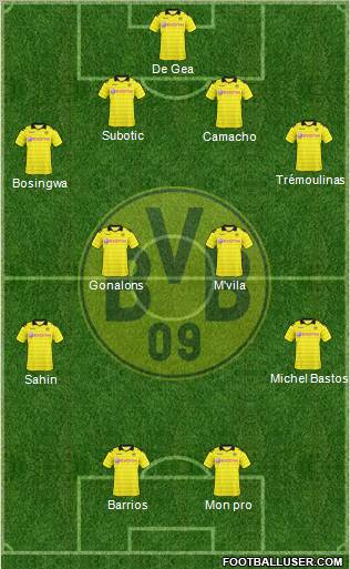 Borussia Dortmund Formation 2010