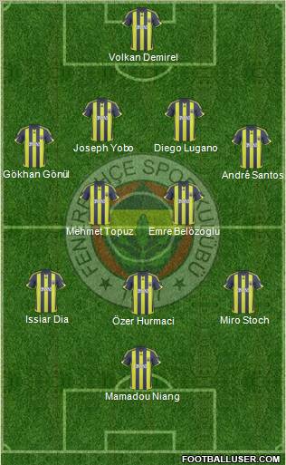 Fenerbahçe SK Formation 2010