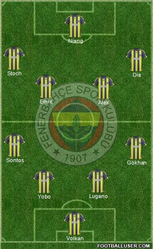 Fenerbahçe SK Formation 2010