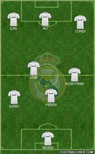 Real Madrid C.F. Formation 2010