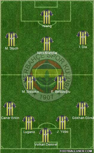 Fenerbahçe SK Formation 2010