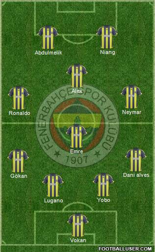 Fenerbahçe SK Formation 2010