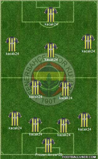 Fenerbahçe SK Formation 2010