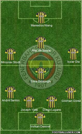 Fenerbahçe SK Formation 2010