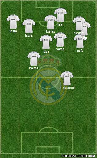 Real Madrid C.F. Formation 2010