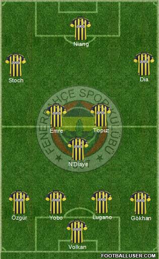 Fenerbahçe SK Formation 2010