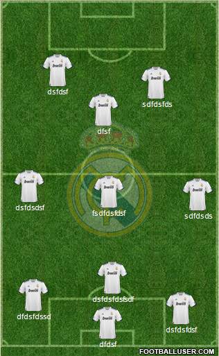 Real Madrid C.F. Formation 2010