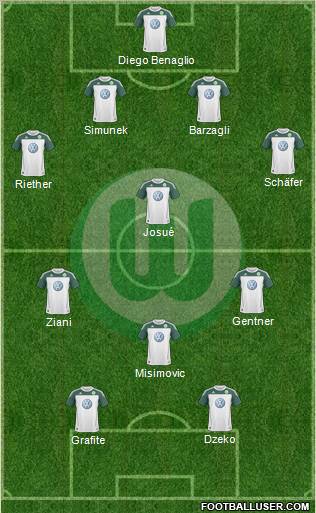 VfL Wolfsburg Formation 2010