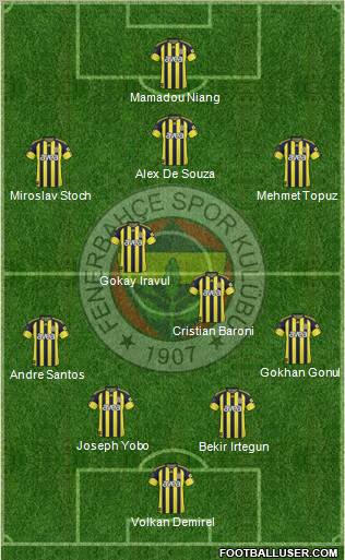 Fenerbahçe SK Formation 2010