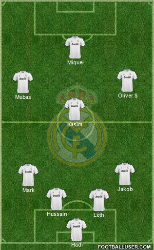 Real Madrid C.F. Formation 2010