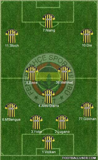 Fenerbahçe SK Formation 2010