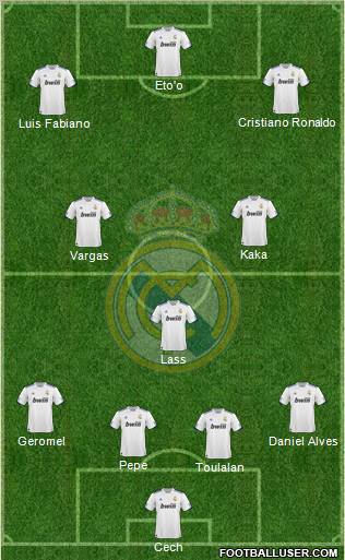 Real Madrid C.F. Formation 2010