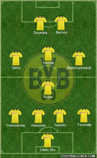 Borussia Dortmund Formation 2010