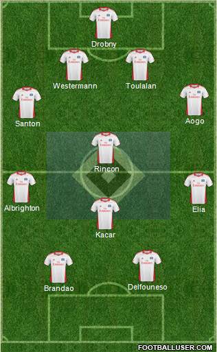 Hamburger SV Formation 2010