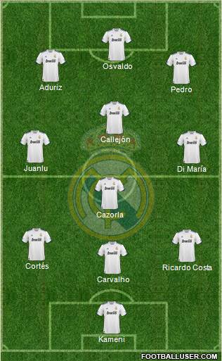 Real Madrid C.F. Formation 2010