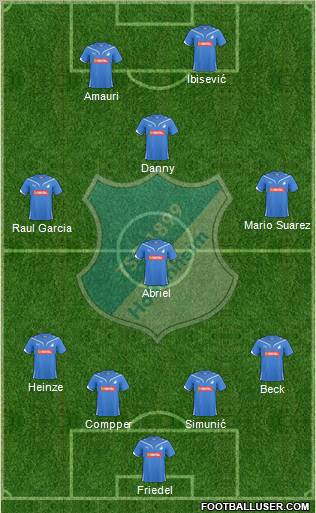 TSG 1899 Hoffenheim Formation 2010