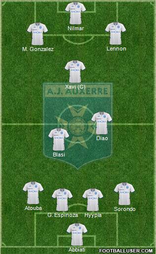 A.J. Auxerre Formation 2010