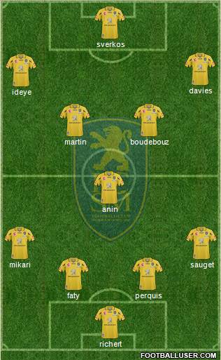 FC Sochaux-Montbéliard Formation 2010