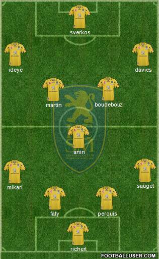 FC Sochaux-Montbéliard Formation 2010