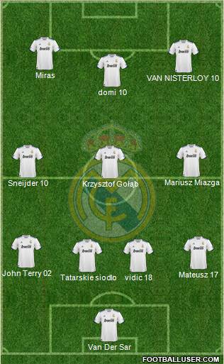 Real Madrid C.F. Formation 2010