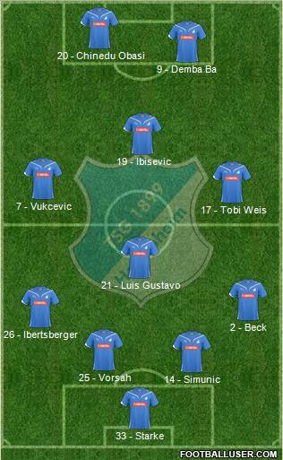 TSG 1899 Hoffenheim Formation 2010