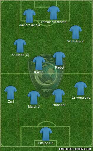 Al-Hilal (KSA) Formation 2010