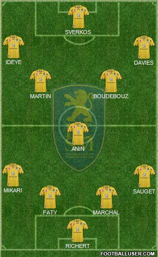 FC Sochaux-Montbéliard Formation 2010