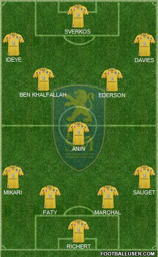 FC Sochaux-Montbéliard Formation 2010