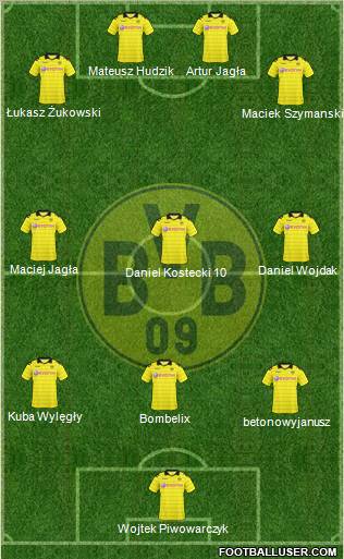 Borussia Dortmund Formation 2011