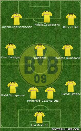 Borussia Dortmund Formation 2011