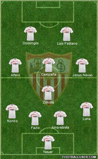 Sevilla F.C., S.A.D. Formation 2011