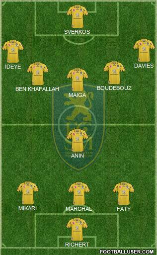 FC Sochaux-Montbéliard Formation 2011