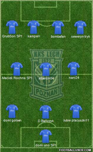 Lech Poznan Formation 2011