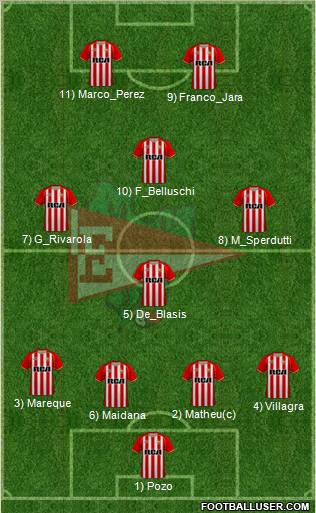 Estudiantes de La Plata Formation 2011