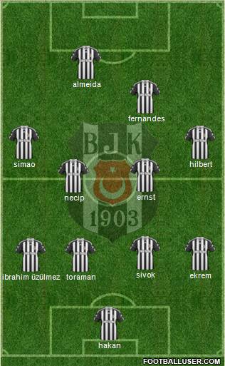 Besiktas JK Formation 2011