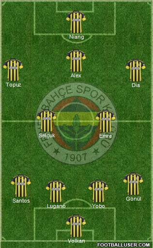 Fenerbahçe SK Formation 2011