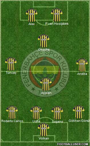 Fenerbahçe SK Formation 2011